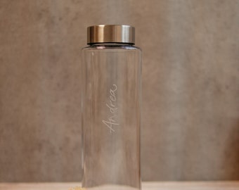 1-Liter-Glasflasche mit Personalisierung