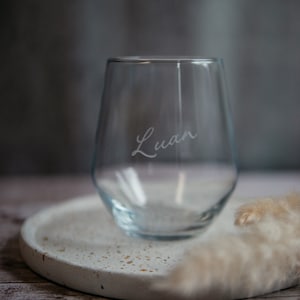 Trinkglas | Wasserglas mit Gravur