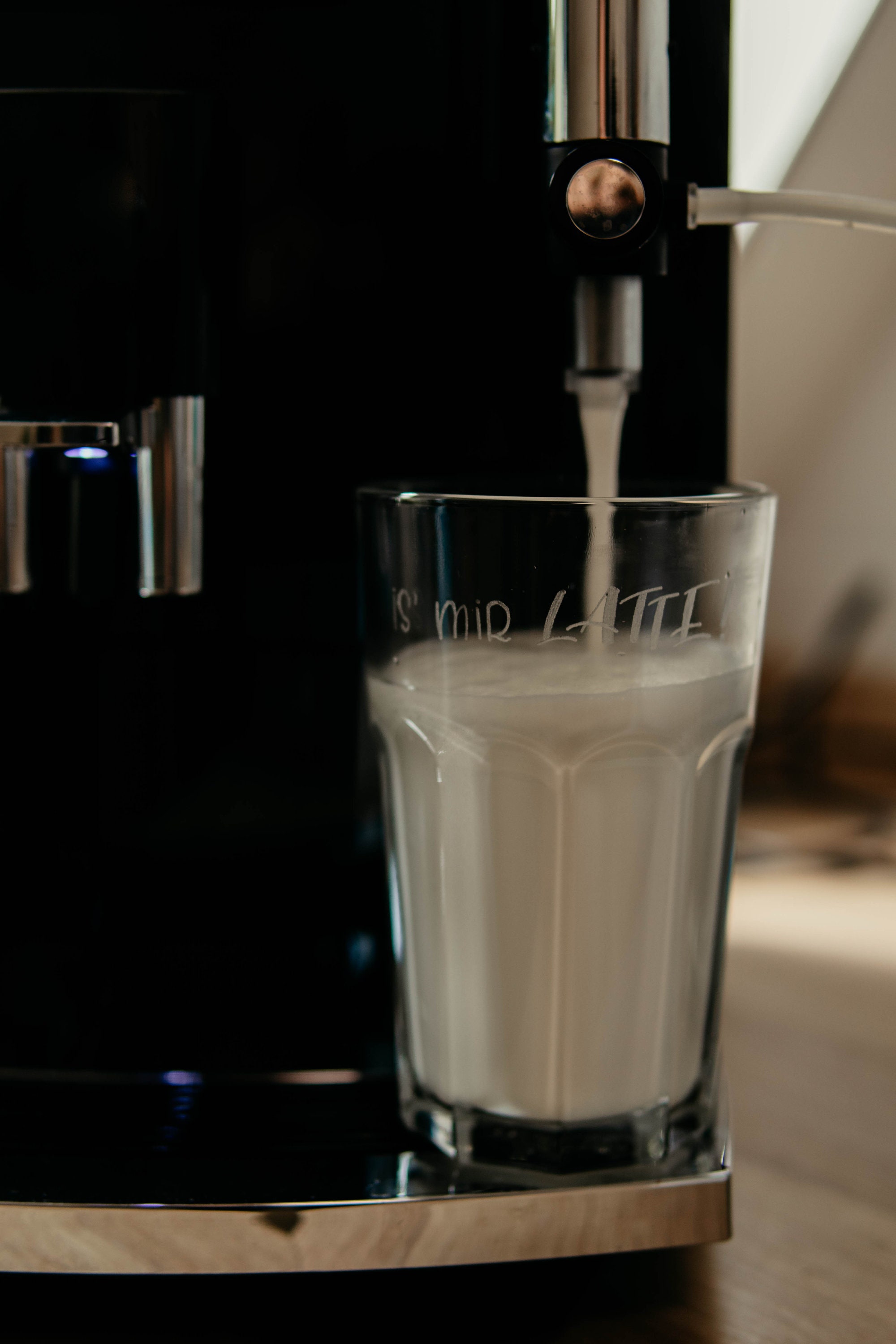 Latte Macchiato Glas mit Spruch Is' mir Latte Etsy.de