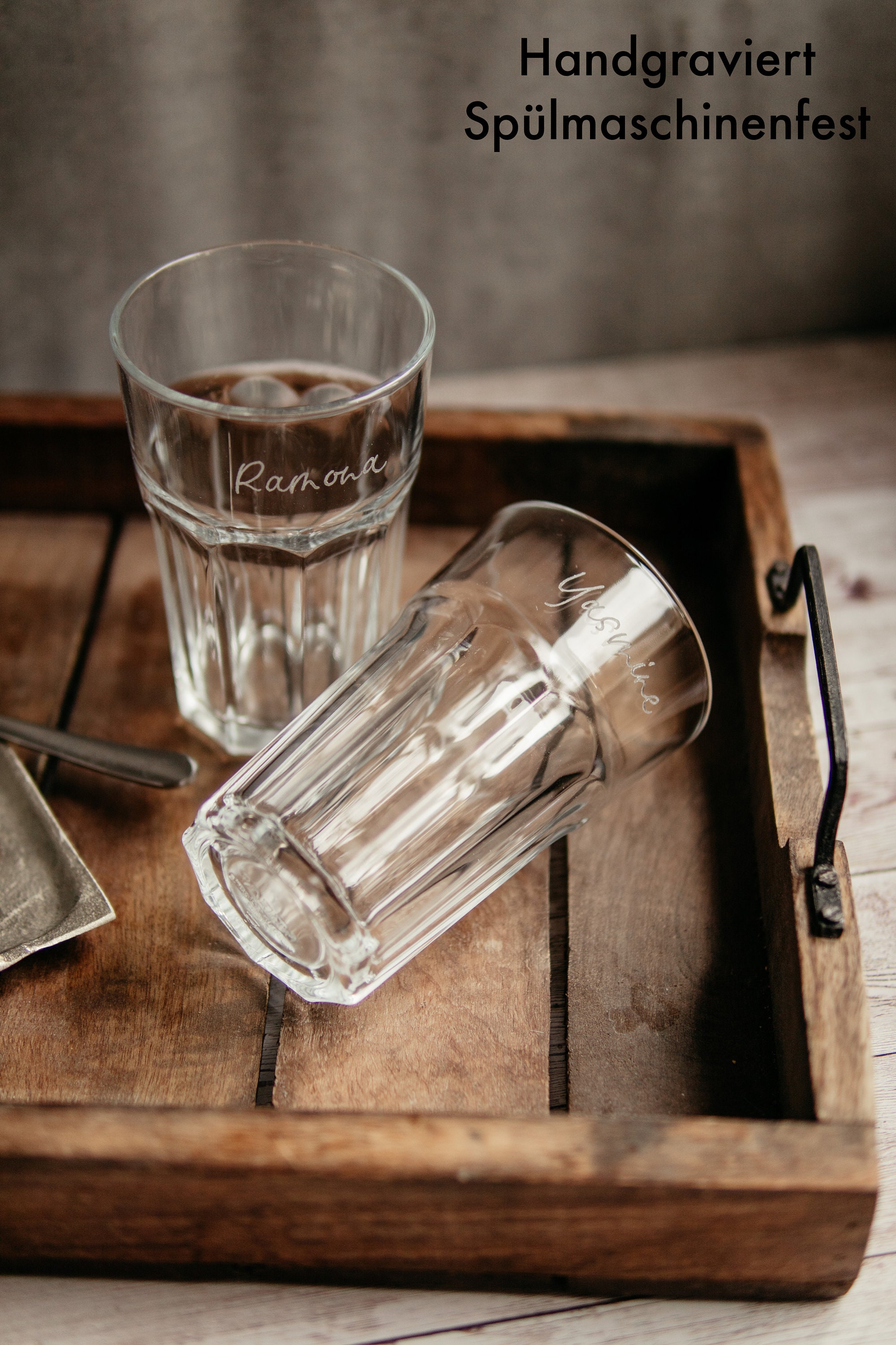 Personalized Latte Macchiato Glass - Engraved