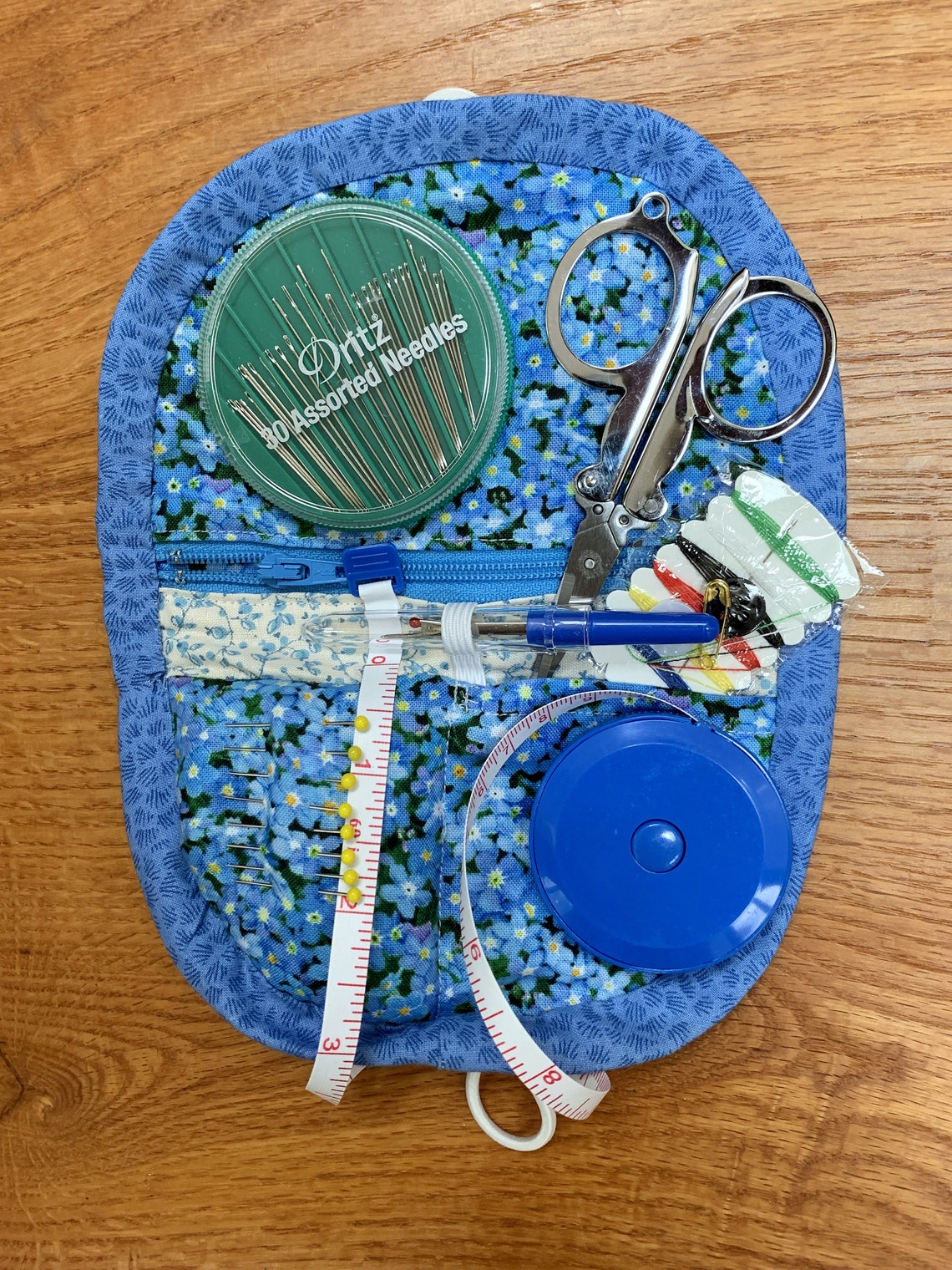 Small Sewing Kit Trimmed With Repurposed Vintage Lace & Linen Etsy