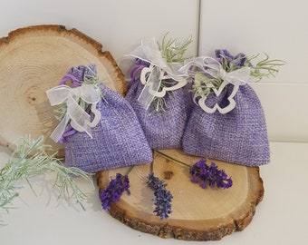 Set di 3 sacchetti di lavanda biologica profumati alla lavanda