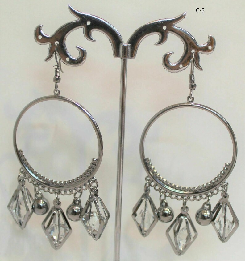 Indian Silver Plated Oxidized Latest Design Jumka Jumki Earring Women Fashion