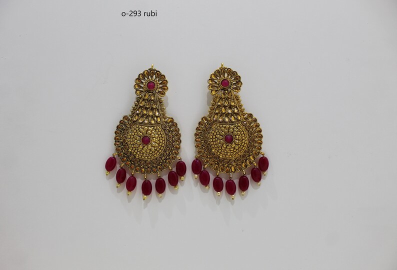 Indian Asian Bridal earrings fancy elegant jewelery earrings latest