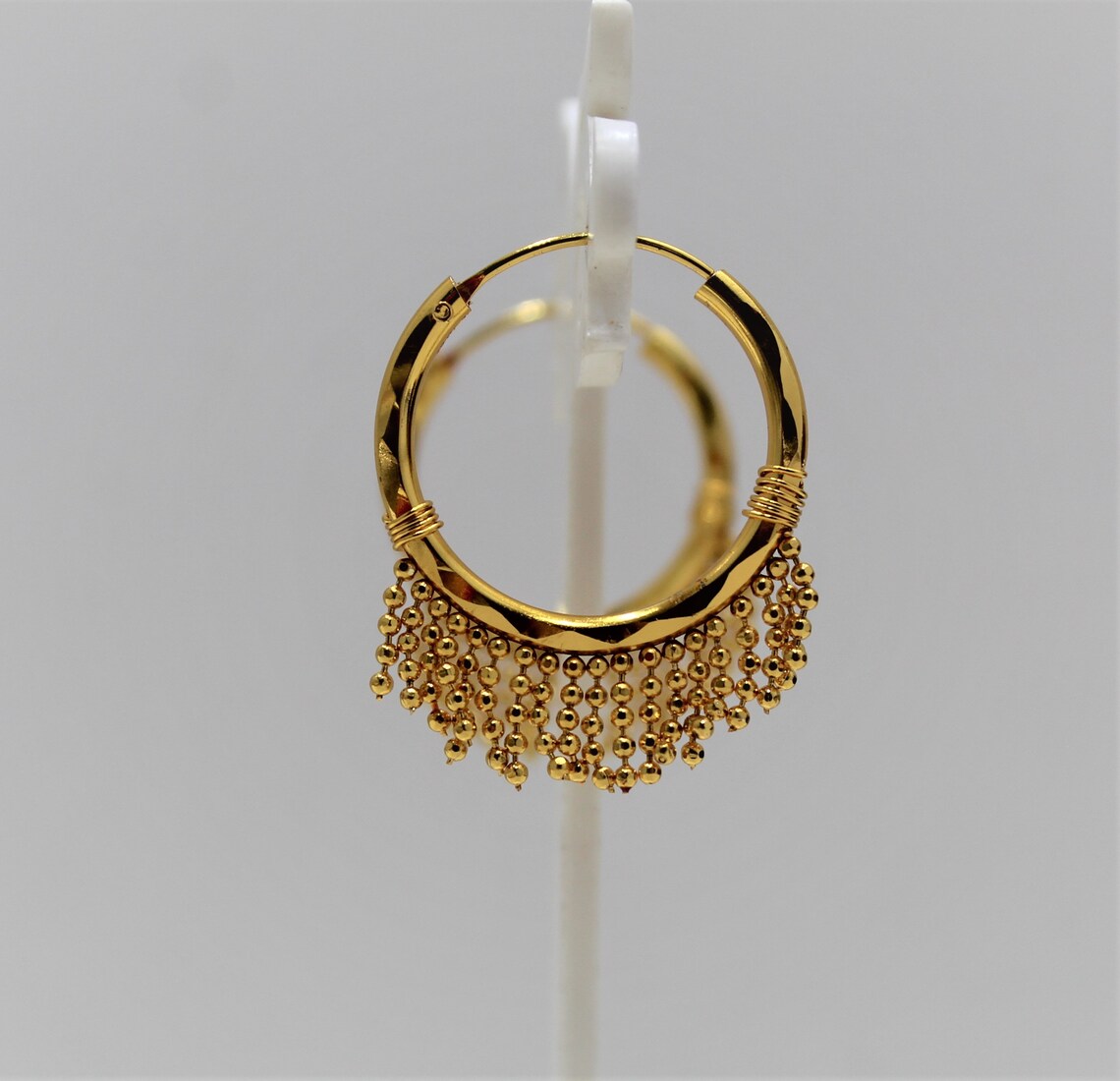 Indian GOLD Plated Latest Design small gold hoop Earring Etsy