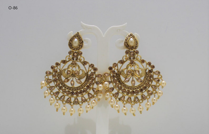 Indian GOLD Plated Oxidized Latest Design Jumka Jumki Earring Women Fashion
