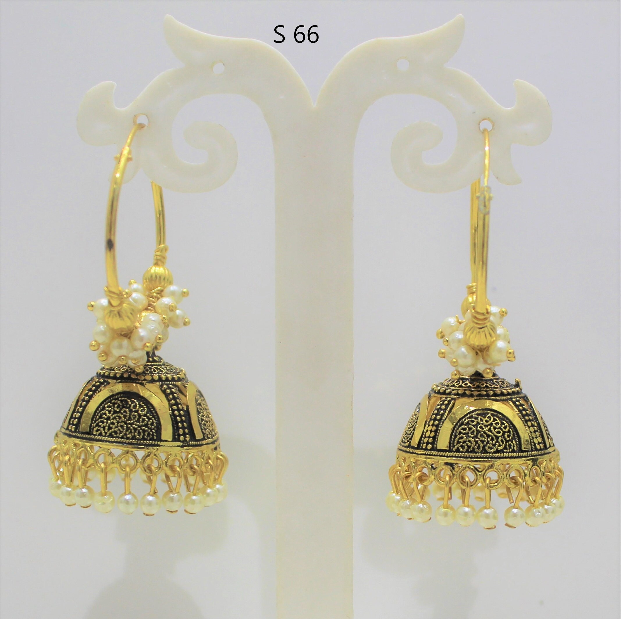 gold plated bali earrings