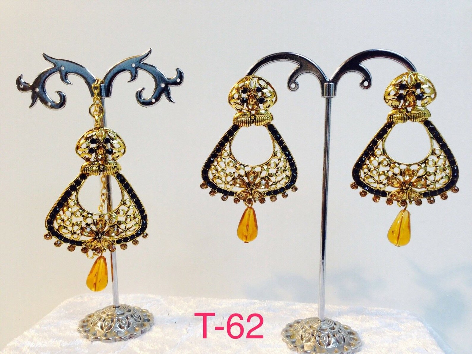 Indian Maang Tikka Head Chain Traditional Gold Plated Earring Etsy