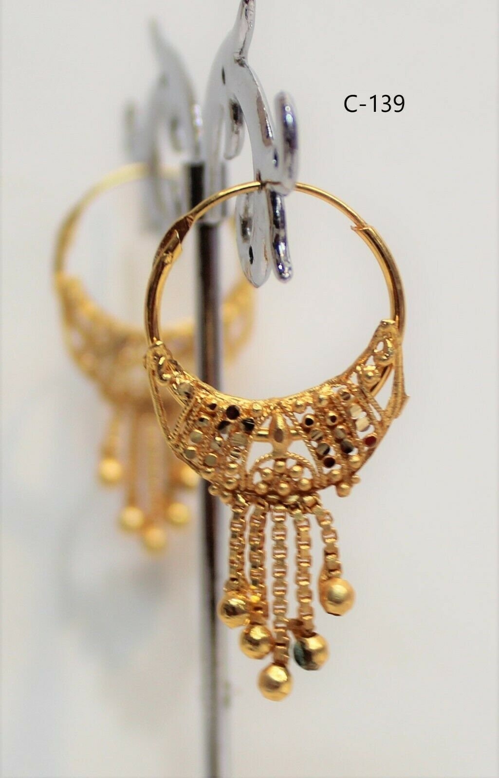 Gold Plated Small Ring Earring Just Plain Ring Good Quali Etsy