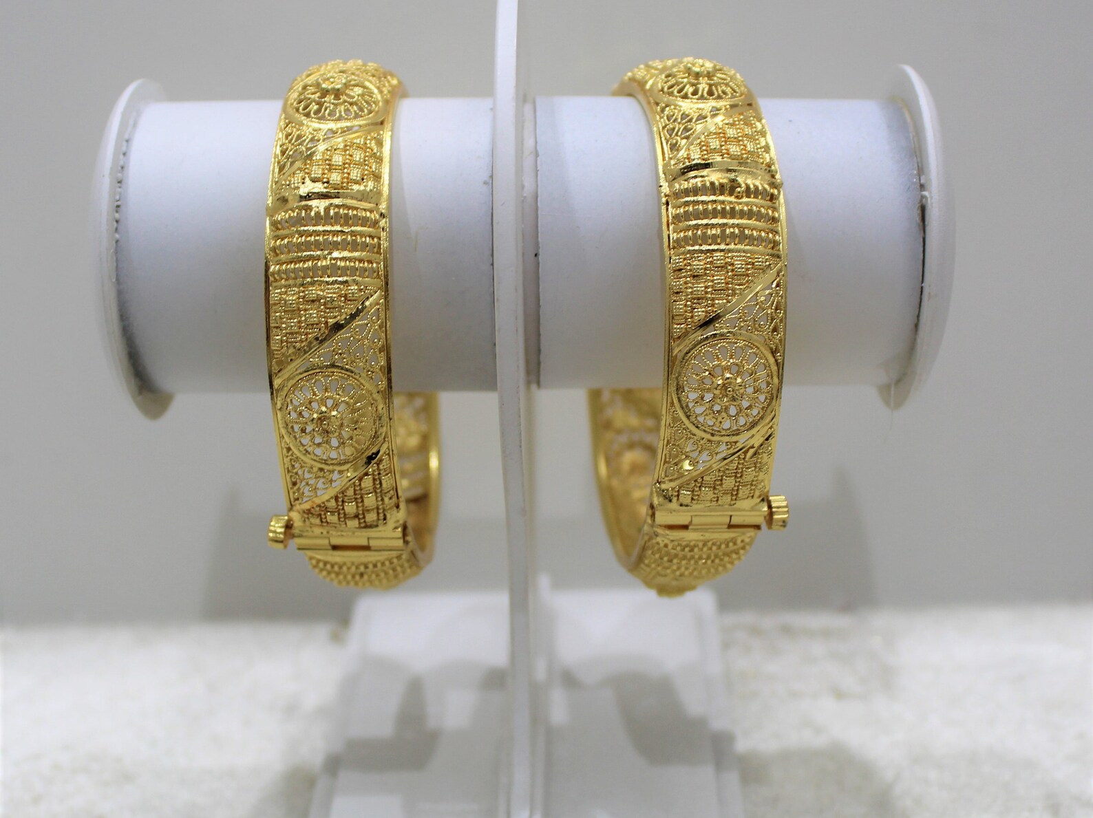 Indian Pakistani Gold Plated Bangles Set With Bridal Etsy