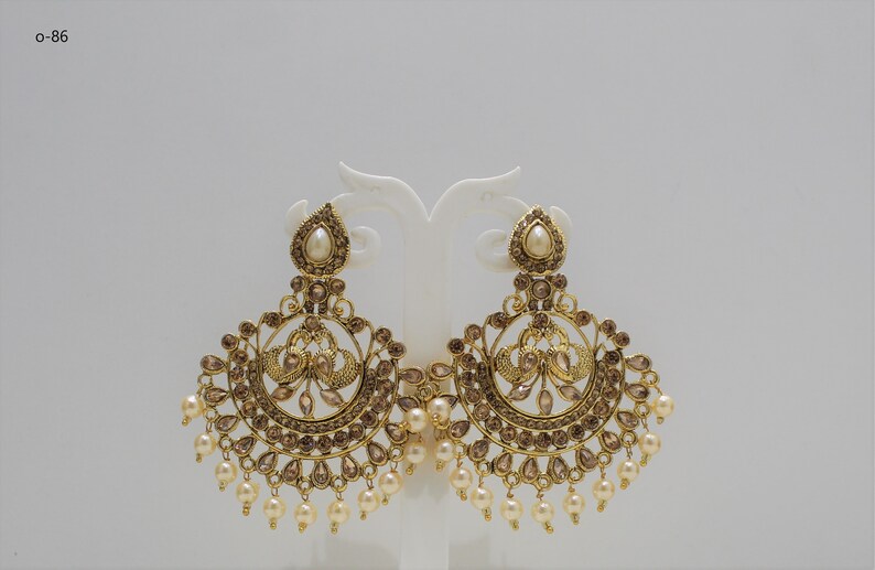 Indian GOLD Plated Oxidized Latest Design Jumka Jumki Earring Women Fashion