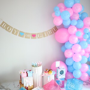 Boy or Girl Banner: Gender Reveal Party Decorations 画像 7