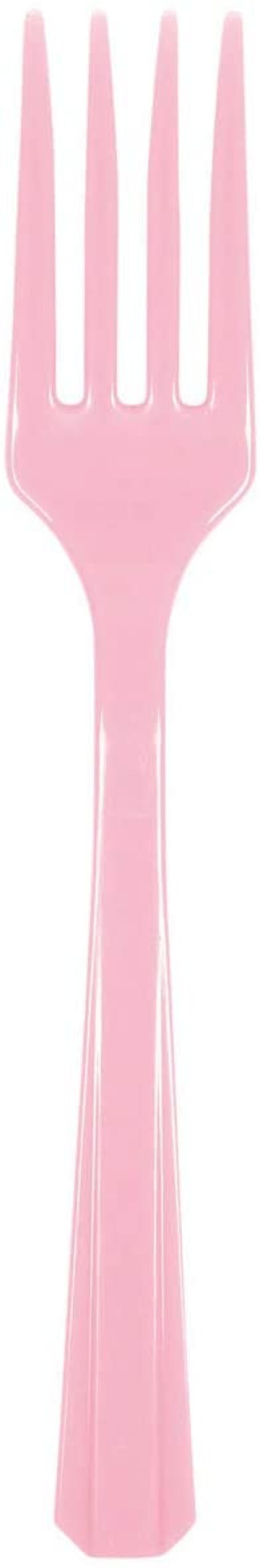 20 Pink Plastic Forks Baby Shower Forks Birthday Forks Etsy