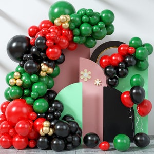 Green and Black Balloon Garland, Green Balloons for Baby Shower, Birthday Parties Summer Parties, Animal Theme Parties, St Patrick's parties