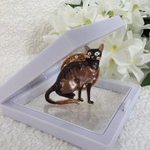 NEW Super Cute Kitty Brooch For Scarves Wraps Pashimnas, Suitable For Birthday, Wedding Rose gold