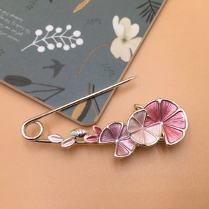 Shawl Pin Fabulous Floral Metal Pin Brooch Best for Scarves Wraps Pashminas