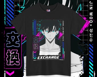 Solo Leveling Sung Jin Woo Exchange Tee: Anime Streetwear Shirt