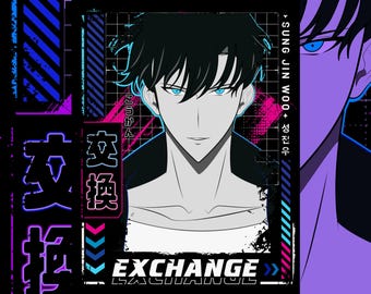 Sung Jin Woo Poster: Solo Leveling Anime Manga Wall Art