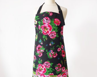 Küchenschürze, 9 Muster, Küchenschürze in Blumen, Damen Schürze, Küchenschürze, Kochschürze, Schürze für die Gastronomie