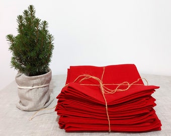 Linen napkins, heavy linen, red linen napkins, green linen napkins, yellow linen napkins, white 100% Linen napkins