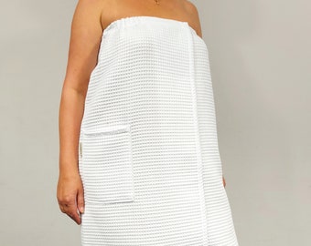 Bath Wrap Spa Towel 90C for Men and Women, Pareo XS-6XL, Towel Wrap for Sauna, Hotels, Aesthetic Medicine, Cosmetic Salon, Towel Wrap