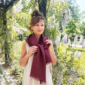 Linen Scarf, Long Scarf, Linen Shawl, Linen Scarves, Pure Linen, Natural Linen Scarf, Unisex Scarf, Mens Scarf, Women&#39;s scarf, Gift for her