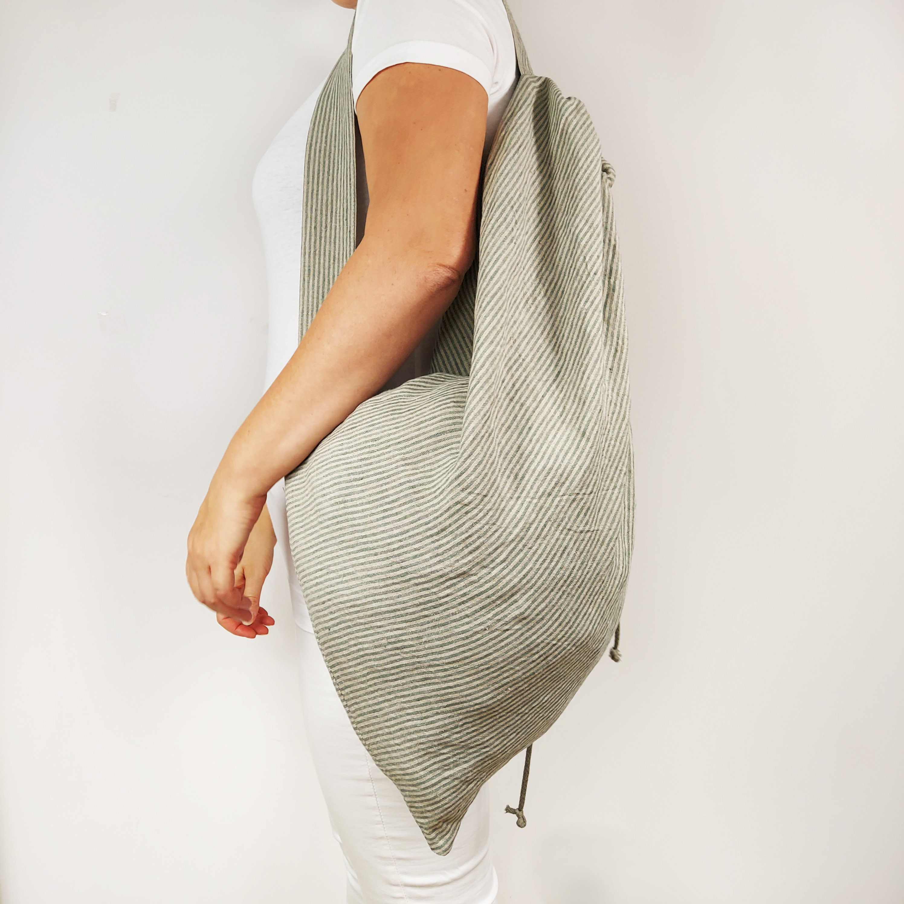 Laundry Backpack Laundry Bag With Strap Linen Laundry Bag Etsy Australia