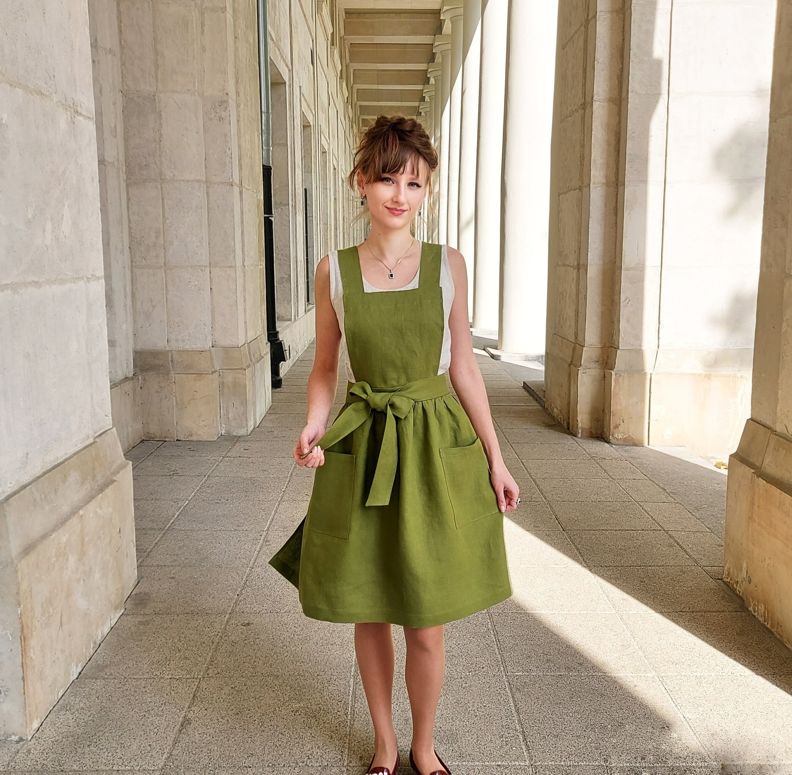 andmary Audrey check dress Beige - ワンピース最高 の