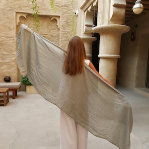 Soft Linen Scarf, Long Scarf, Softened Linen Scarf, Lightweight Linen, Linen Scarves, Pure Linen, Natural Linen Scarf, Unisex Scarf