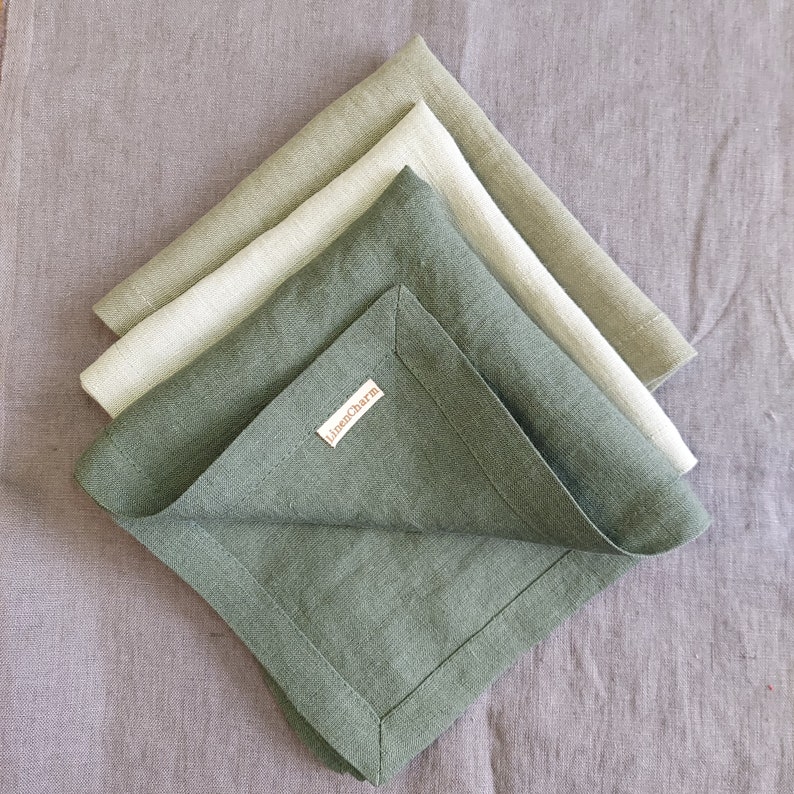 Check out our linen napkins. Sage green cloth napkins bulk. Buy wholesale linen wedding napkins. Cloth napkins bulk available in colors like white, green, sage, grey green, grey, red, mustard and so etc.