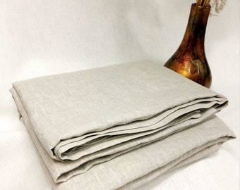 Linen Flat Sheet, Linen Sheet, Bedding Linen , Linen Flat Sheet Natural, King, Queen, Twin, Various sizes, Handmade Bed Linens, Linen Sheet