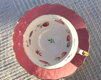 Aynsley, Fruit Orchard Signed Large Plate, Bone English China Made