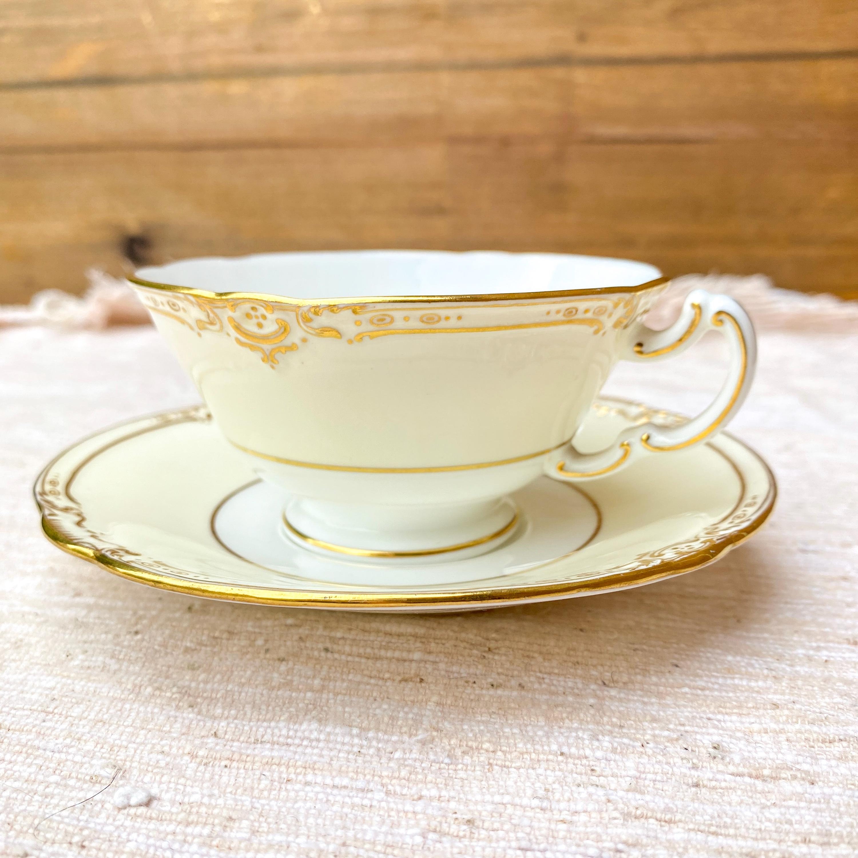 Vintage Minton White and Gold Bone China Teacup & Saucer - Etsy Vintage Minton White and Gold Bone China Teacup & Saucer - Etsy