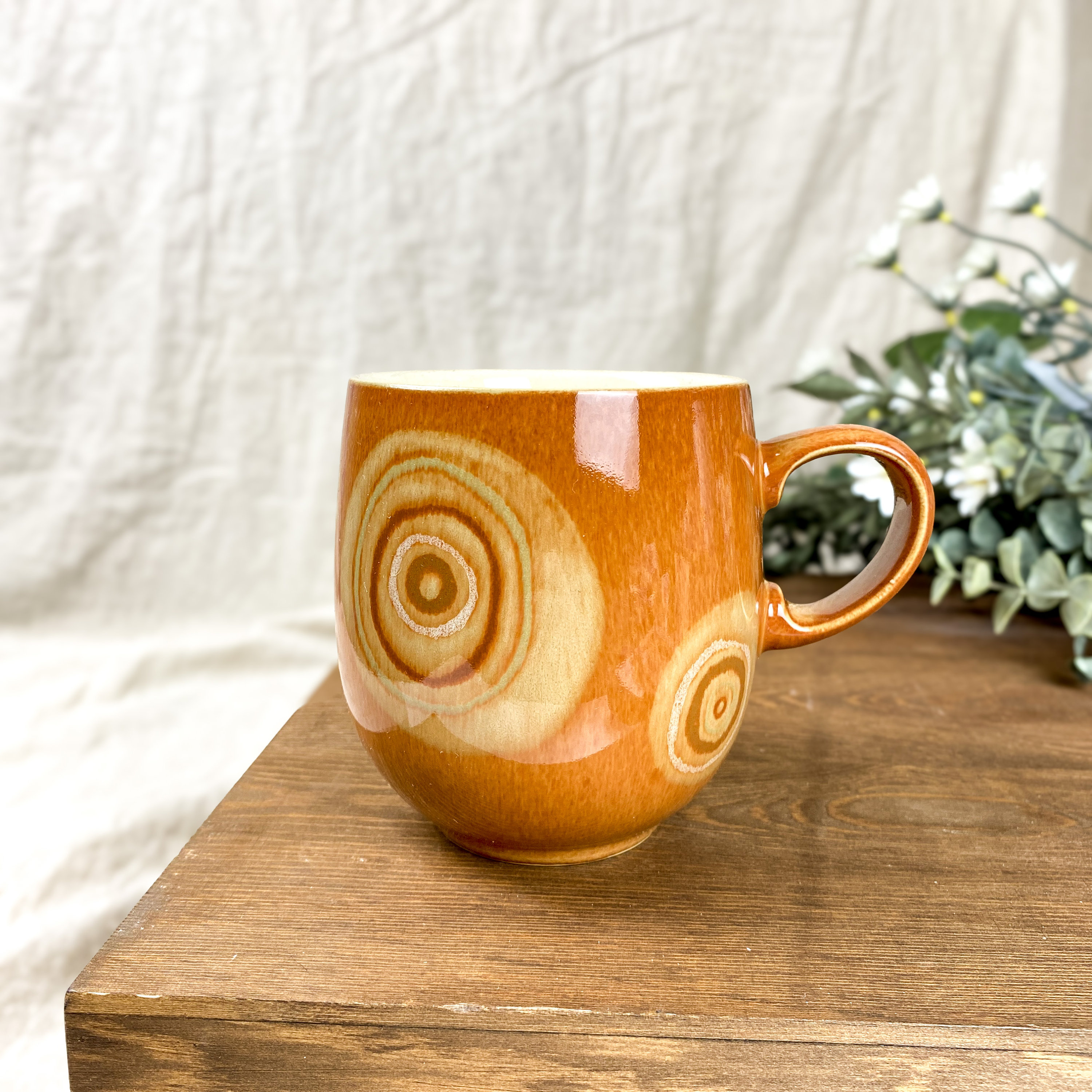 Vintage Denby Fire Chilli Large Curve Mug Etsy