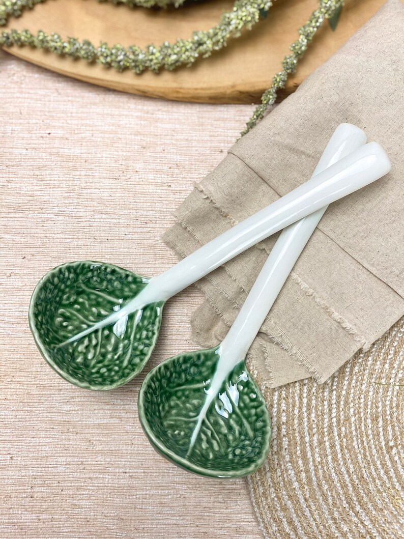 Vintage Ceramic Cabbage/cauliflower Ware Soup Tureen Ladle Etsy