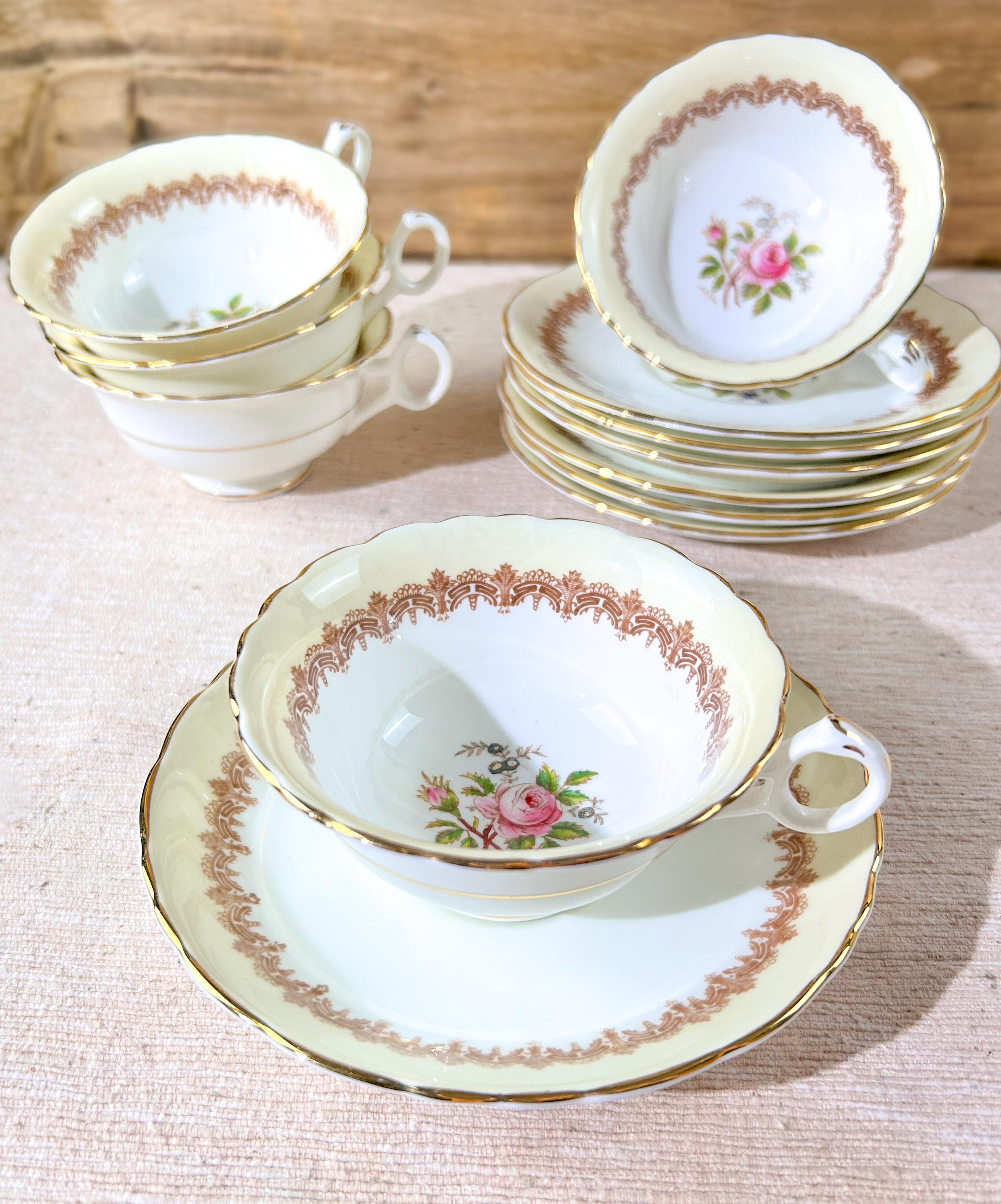 逸品 金彩装飾ハイハンドルC&S アールデコ Cauldon 英国アンティーク Cauldon England China - Etsy