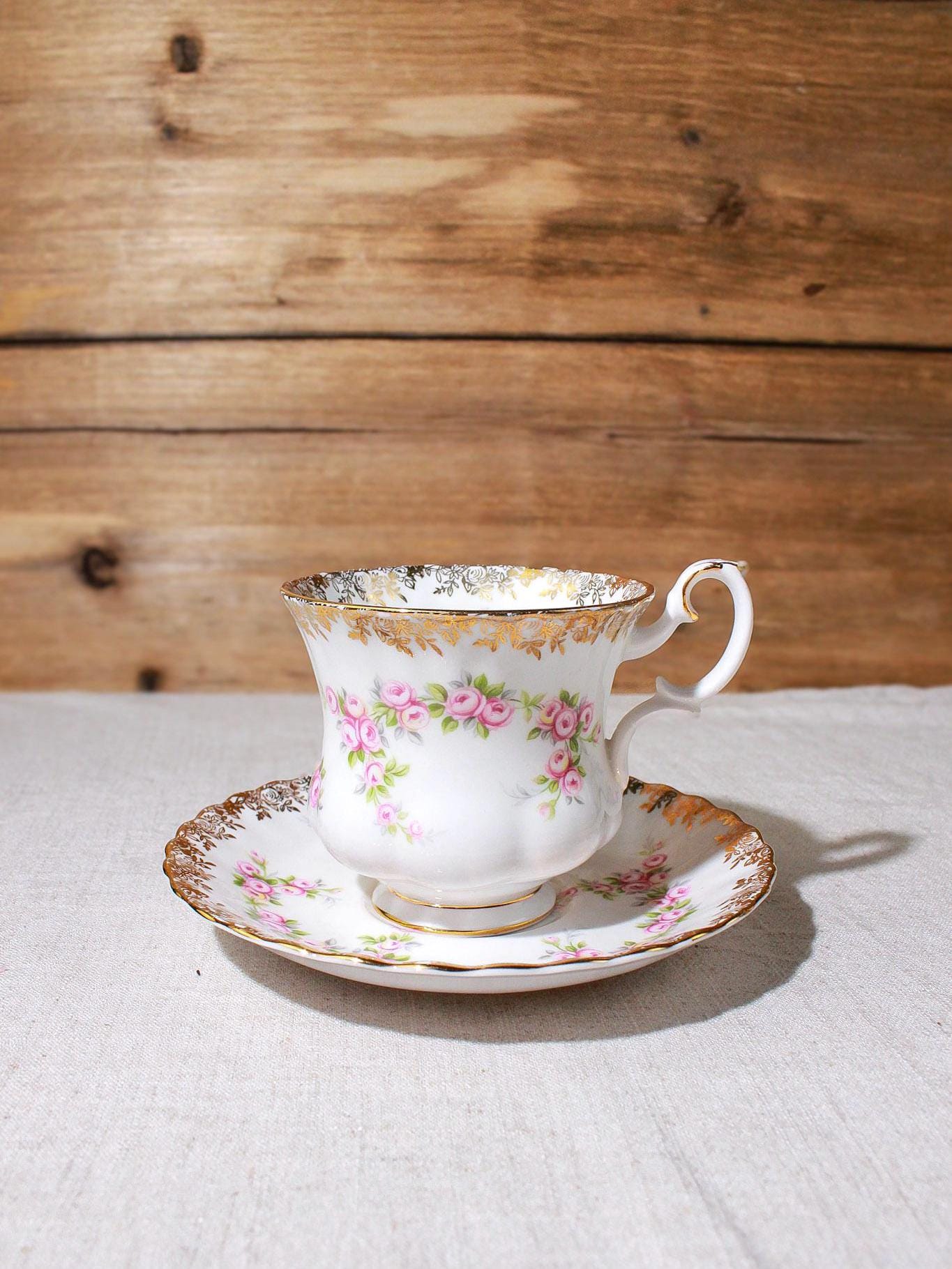 ロイヤルアルバート　  DIMITY ROSE セット Original Royal Albert Dimity Rose Set Made in England 1969