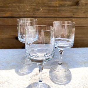 Vintage Gral Germany Set of 3 Small Wine Glasses MCM Barware