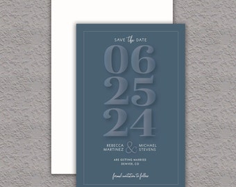 Modern Save the Date | Simple Save the Date | Blue Save the Date | Black Save the Date | Gray Save the Date | Green Save the Date