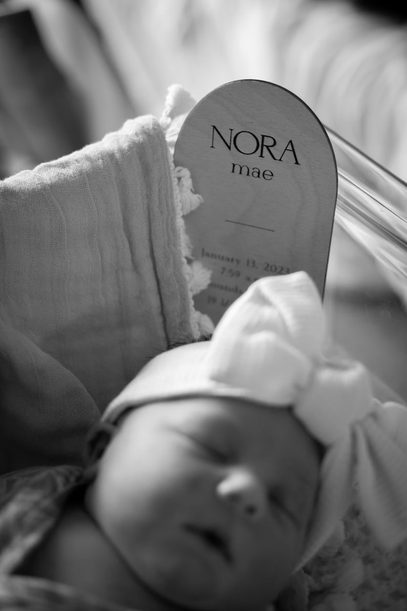 Birth Announcement Sign Wooden Birth Announcement Sign Hospital Baby