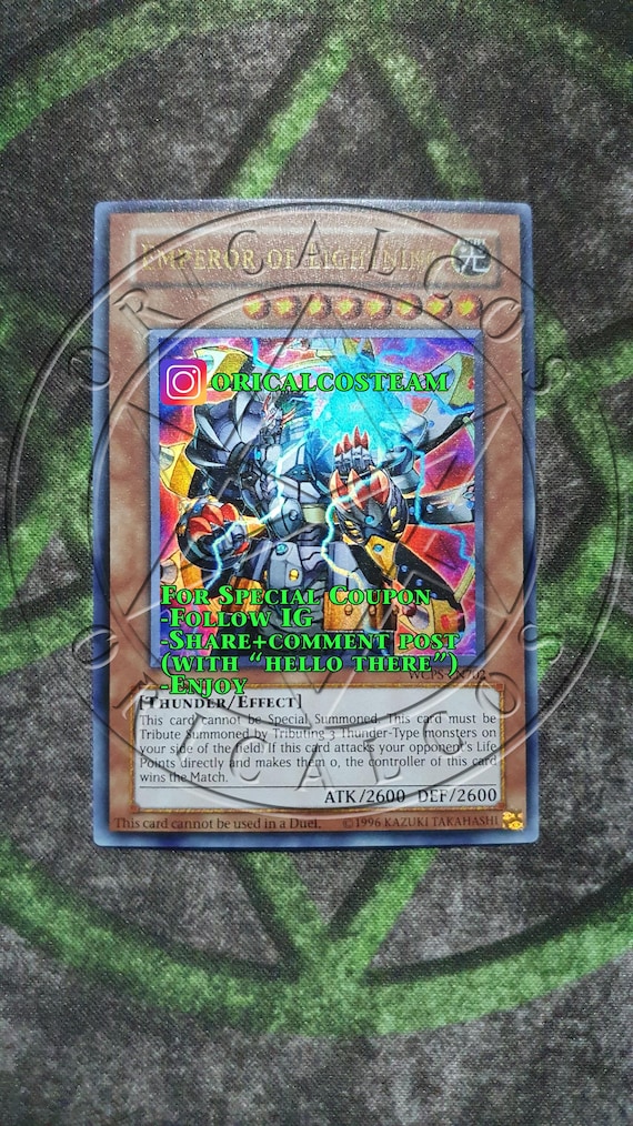 Emperor of Lightning Ultra Rare "casual Play"(same Thickness) - Etsy