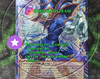 Mago Oscuro, Sirviente del Faraón. Secreto/Ultra Raro-Común "Proxy artesanal" (Mismo grosor).