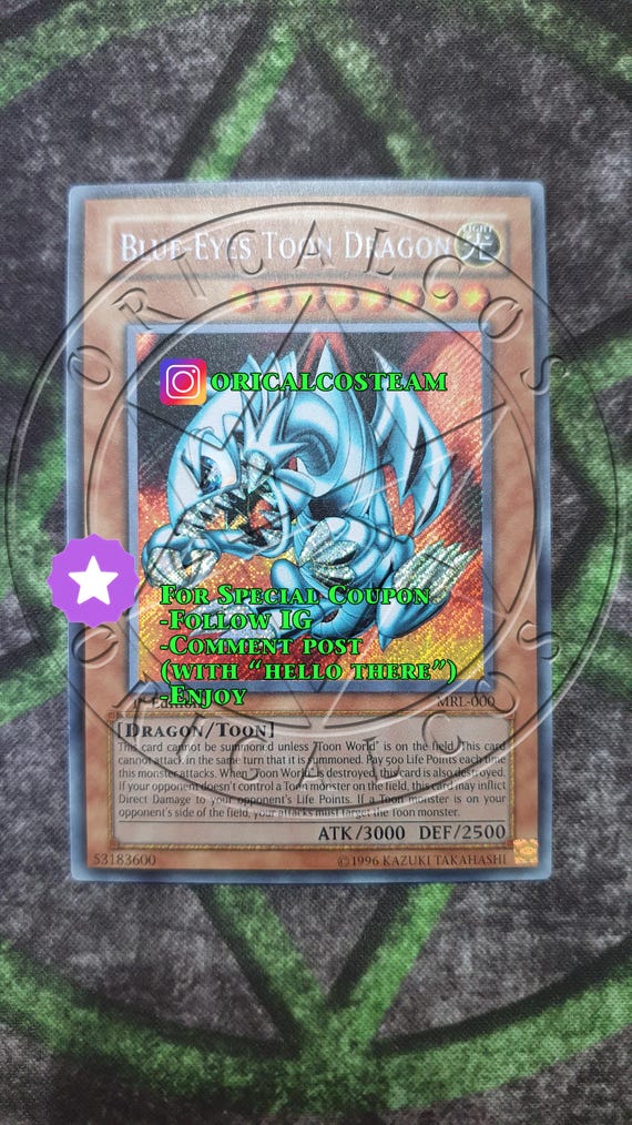 Blue-eyes Toon Dragon MRL Secret Rare-common 