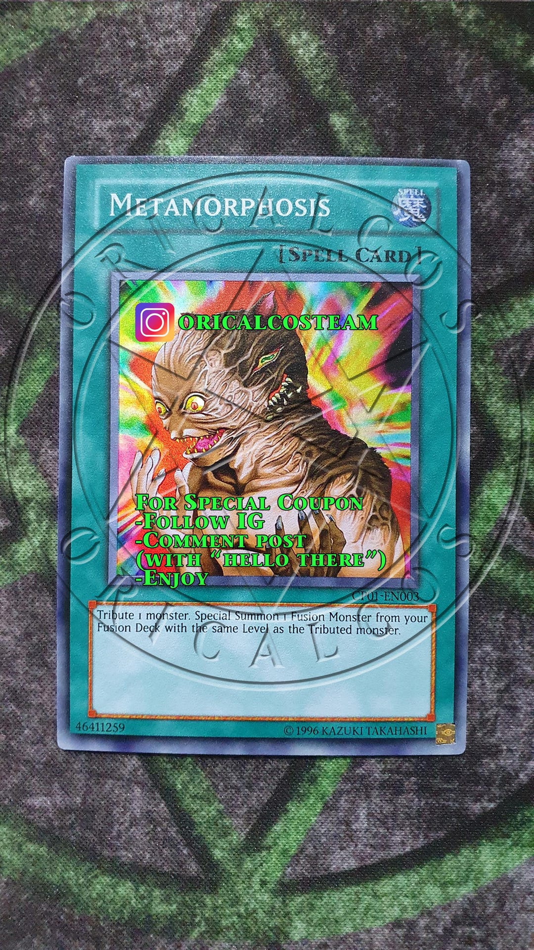 metamorphosis yugioh card Metamorphosis CP01 Super Rare-common 