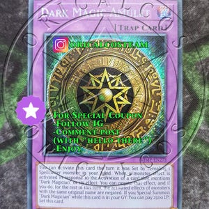 Dark Magic Amulet Secret Rare/Ultra Rare-Common &quot;Handmade proxy&quot;(Same thickness)