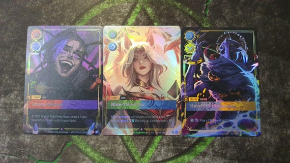 LOL Riftbound Custom Card - Set 3 Holo Cards - "casual Play"(same  Thickness) - Etsy