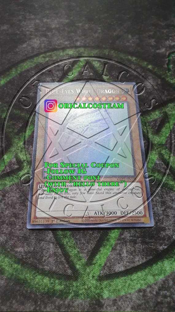 Blue-eyes White Dragon Ghost Rare "casual Play"(same Thickness) - Etsy Blue-eyes White Dragon Ghost Rare "casual Play"(same Thickness) - Etsy