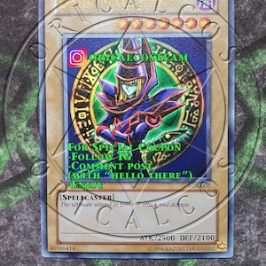 Dark Magician LOB Ultra Rare-Common „Handmade proxy“ (gleiche Dicke)
