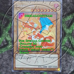 Charizard Holographique Personnalisé Rare-Common « Proxy fait main » (même épaisseur)