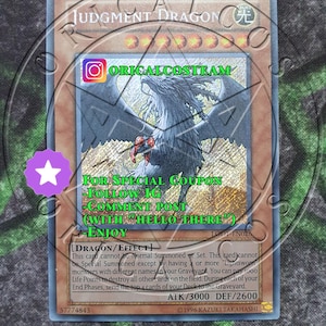 Judgment Dragon LODT Secret Rare-Common „Handgefertigter Proxy“ (gleiche Dicke)